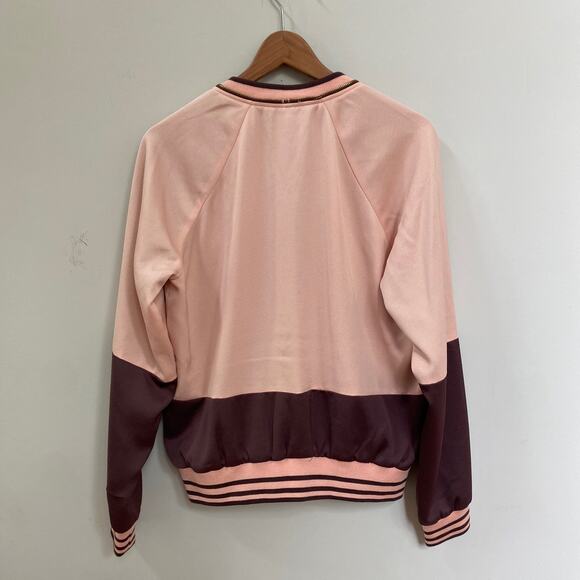 Juicy Couture Coral Blush Stockholm Floral Bomber Embellished Jacket Size Small - Picture 10 of 11